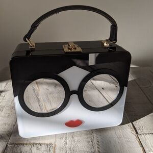 Acrylic Tote Box Crossbody Bag